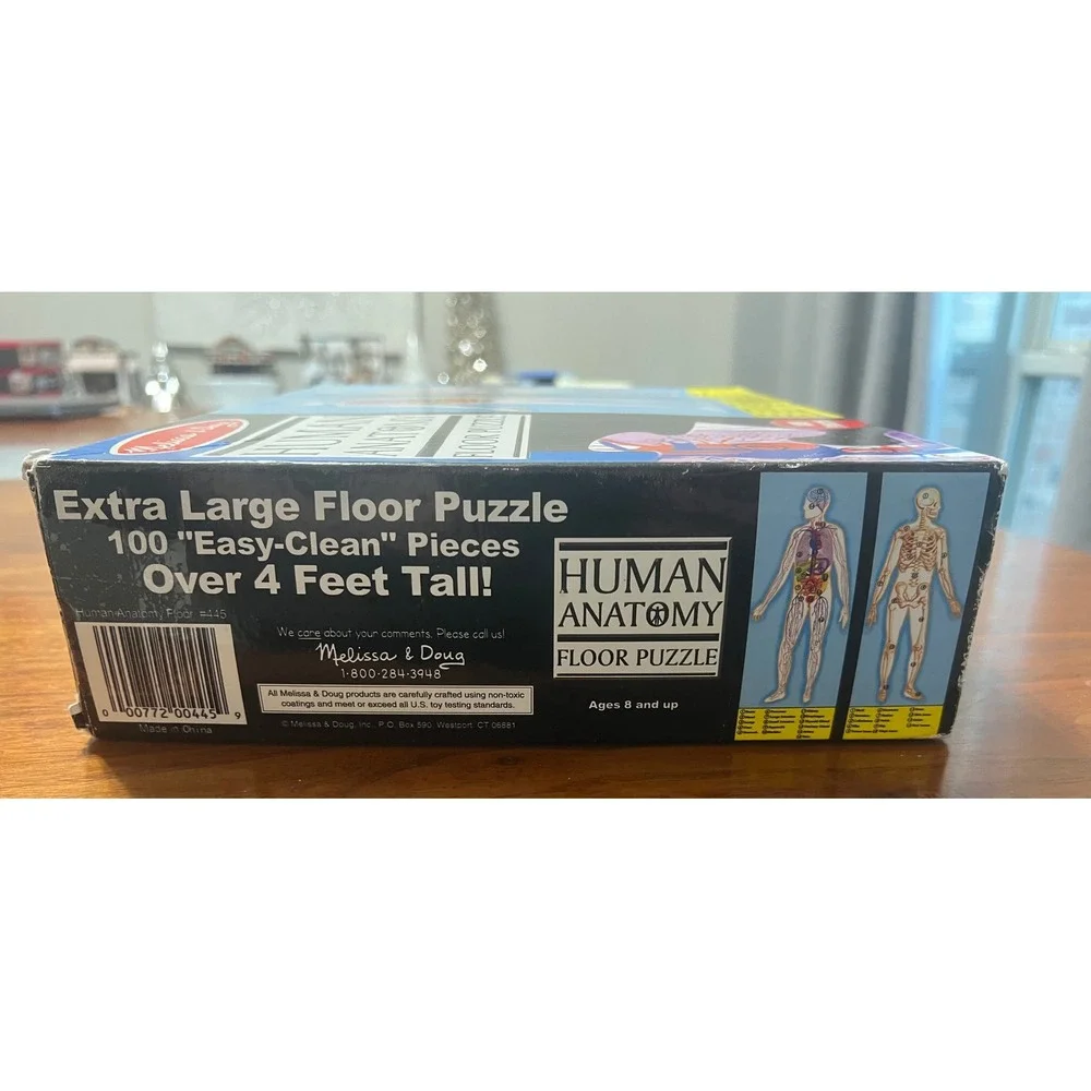 Melissa &‎ Doug Human Anatomy Floor Puzzle 100 Piece Extra Large 4 Feet Tall 445